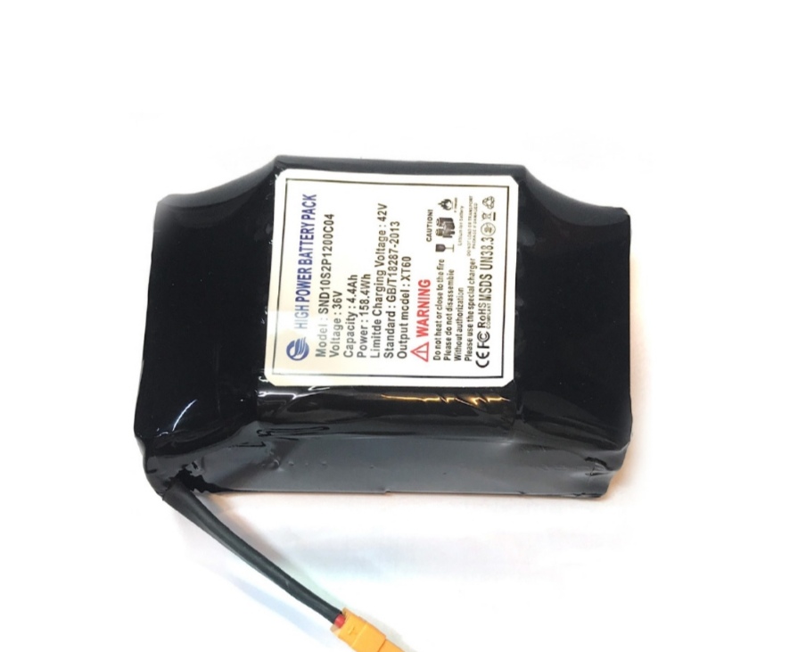 باتری لیتیوم یونی ۳۶ ولت ۴۴۰۰ میلی‌آمپر مخصوص اسکوتر برقی مدل SND10S2P1200C04